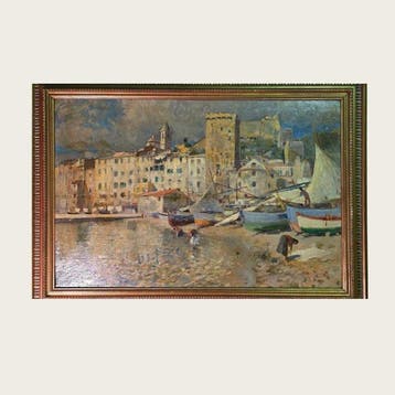 Egidio Tonti (XIX-XX) - Marine sulla spiaggia