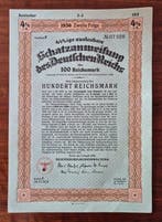 Allemagne. 100 + 500 + 1000 Reichsmark 1936 Schatzanweisung