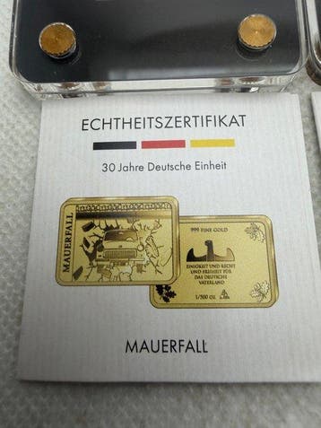 Duitsland. Gold medal ND, 2x1/500 Oz. oro (.999) (Zonder