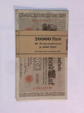Allemagne. - 20 x 1000 Mark - 1910 - Pick 44b (Sans prix de, Postzegels en Munten