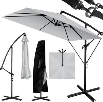 Zweefparasol - Tuinparasol - Parasol 250 cm - Met voet - Met, Verzenden, Nieuw