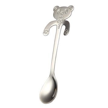 Fako Bijoux - Theelepel / Koffielepel Hangende Beer - Zilver, Huis en Inrichting, Verzenden, Nieuw
