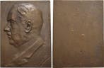 Einseitige Bronze-plakette 1929 medaille von Eduard Hans..., Postzegels en Munten, Penningen en Medailles, Verzenden