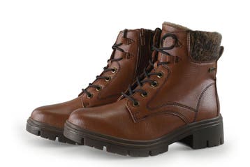 Jana Veterboots in maat 39 Cognac, Jana, Overige kleuren, Verzenden, Overige typen