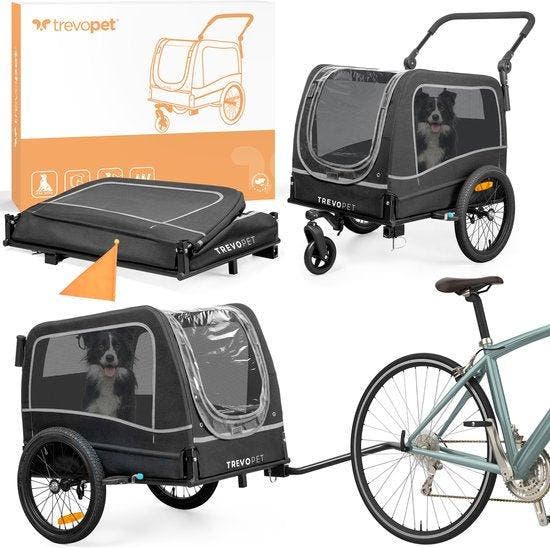 2dekans | TrevoPet - Hondenfietskar - Hondenkar -, Fietsen en Brommers, Fietsaccessoires | Aanhangwagens en Karren, Ophalen of Verzenden