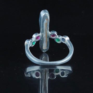 Perla, Rubi, Esmeralda en Zafiro Sieraden- 4.29 g - (1)