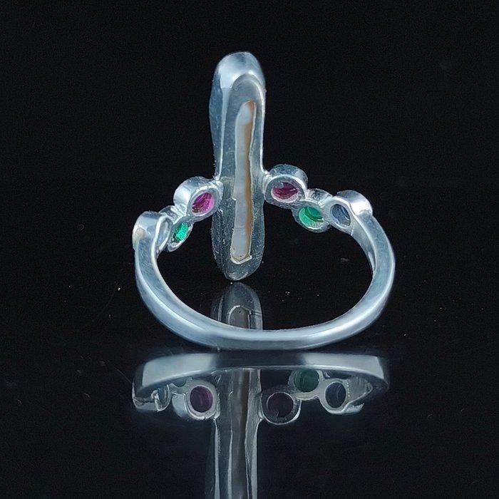 Perla, Rubi, Esmeralda en Zafiro Sieraden- 4.29 g - (1), Verzamelen, Mineralen en Fossielen