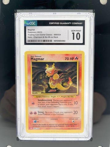 Pokémon Graded card - Magmar - CGC 10 - Sword & Shield, Nieuw