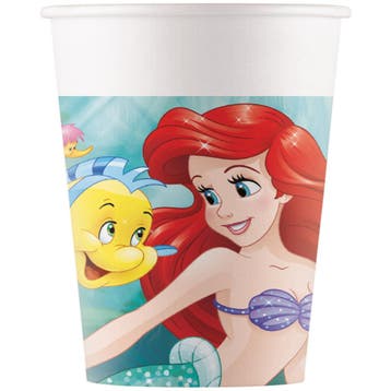 De Kleine Zeemeermin Bekers 200ml 8st, Verzenden