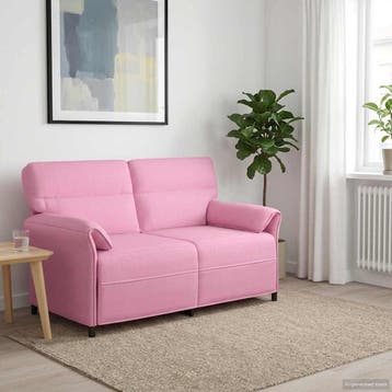 vidaXL 2-Zits Sofa 2-zits Roze 158 x 83 x 95 cm Stof, Verzenden, Nieuw