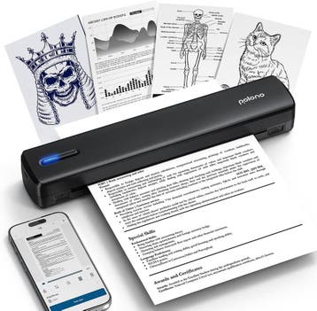 POLONO Draadloze thermische printer, A4-formaat, smart AI ap, Verzenden, Nieuw