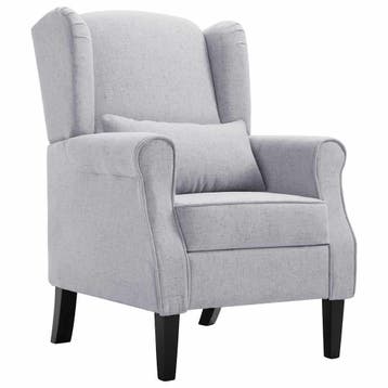vidaXL Fauteuil stof lichtgrijs, Huis en Inrichting, Fauteuils, Verzenden, Nieuw