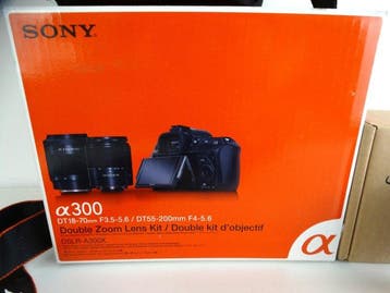 Sony 300 + DT 18-70 + DT 55-200 Digitale camera, Nieuw