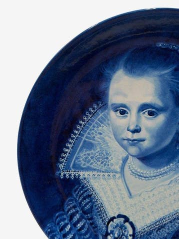 De Porceleyne Fles, Delft - Bord - Paulus Moreelse, 34cm -, Antiek en Kunst