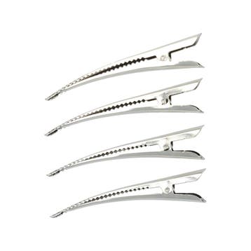 Haarspeld Duckklem 7cm – Basic – Glad – Metaal – Zilver –, Nieuw