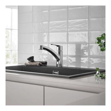 GROHE QuickFix Start keukenkraan uittrekbare douche, chroom, Maison & Meubles, Ophalen of Verzenden