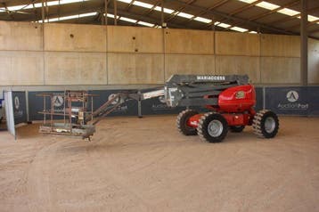 Veiling: Knikarmhoogwerker Manitou 165 ATJ Diesel 16.5m 2008, Ophalen