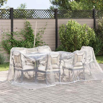 vidaXL Zeildoek 140 gsm Transparant 5 × 3,5 m PE, Verzenden