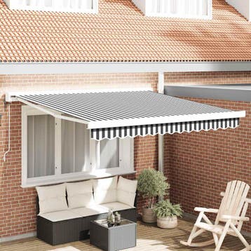vidaXL Elektrische Zonneluifel 100% Polyester, Verzenden, Nieuw