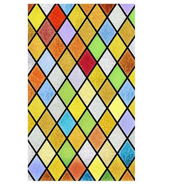 Raamfolie Glas In Lood Zelfklevend Gekleurd 60x120CM, Verzenden, Nieuw