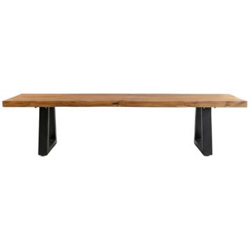 Bazar Bizar Bank Met Ijzeren Poten - Natuurlijk - 220 -, Verzenden, Nieuw, Minder dan 150 cm, 150 cm of meer