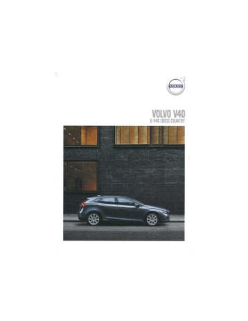 2018 VOLVO V40 (CROSS COUNTRY) BROCHURE NEDERLANDS, Ophalen of Verzenden