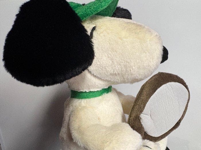 Steiff: Snoopy met tennis racket 22cm, pluche - Teddybeer -, Antiquités & Art, Antiquités | Jouets