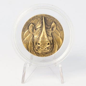 Ivoorkust. 100 Francs 2021 - The African Big Five - Rhino