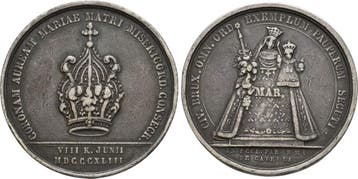 Zilver medaille 1848 Belgie Bruessel: Leopold I, 1831-1865:, Verzenden