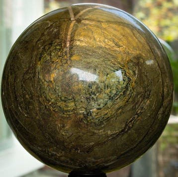 pyriet Fine Large Pyrite Quality Sphere - Hoogte: 10.8 cm -