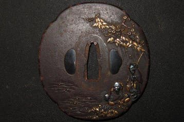 Fer forgé - C5-944 Daisho Sensui Tsuba - Japon - Période Edo