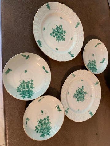 Herend - Soucoupe (5) - Porcelaine - mini-assiettes et