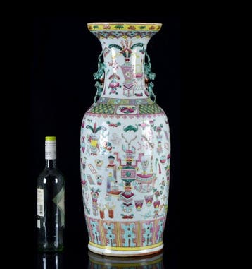 Een monumentale (hoogte 61 cm) Chinese The Hundred, Antiek en Kunst