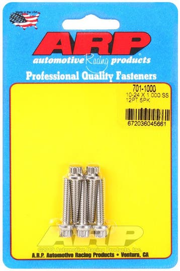 ARP 10-24 RH Thread x 1.000in UHL 12pt Stainless 300 (5/pkg), Ophalen of Verzenden, Nieuw