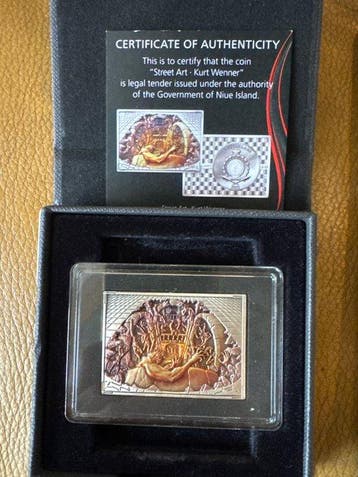 Niue. 2 Dollars 2022 Street Art Kurt Wenner - XXL Relief 1