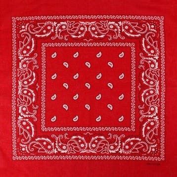 Haarband Bandana Zakdoek – Paisley Print – Rood, Handtassen en Accessoires, Nieuw