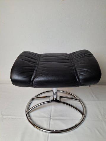 Ekornes - Kruk - Stressless 1.Generation - Leder, Roestvrij