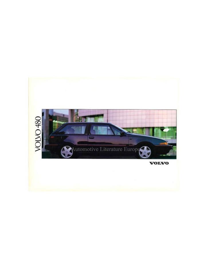 1991 VOLVO 480 BROCHURE NEDERLANDS, Boeken, Auto's | Folders en Tijdschriften
