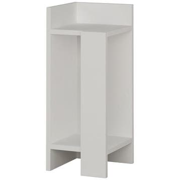 Evila Originals Elos Nachtkastje Links Wit - Outlet -, Huis en Inrichting, Slaapkamer | Nachtkastjes, Overige materialen, Minder dan 45 cm