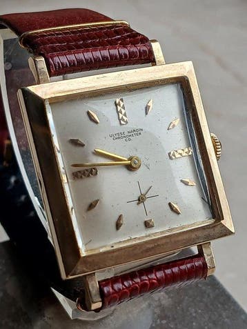 Ulysse Nardin,N.O.S. anni 40,Chronometer,Oro riempito 10 k,, Handtassen en Accessoires, Horloges | Heren, Nieuw