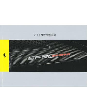 2021 FERRARI SF90 SPIDER INSTRUCTIEBOEKJE ITALIAANS