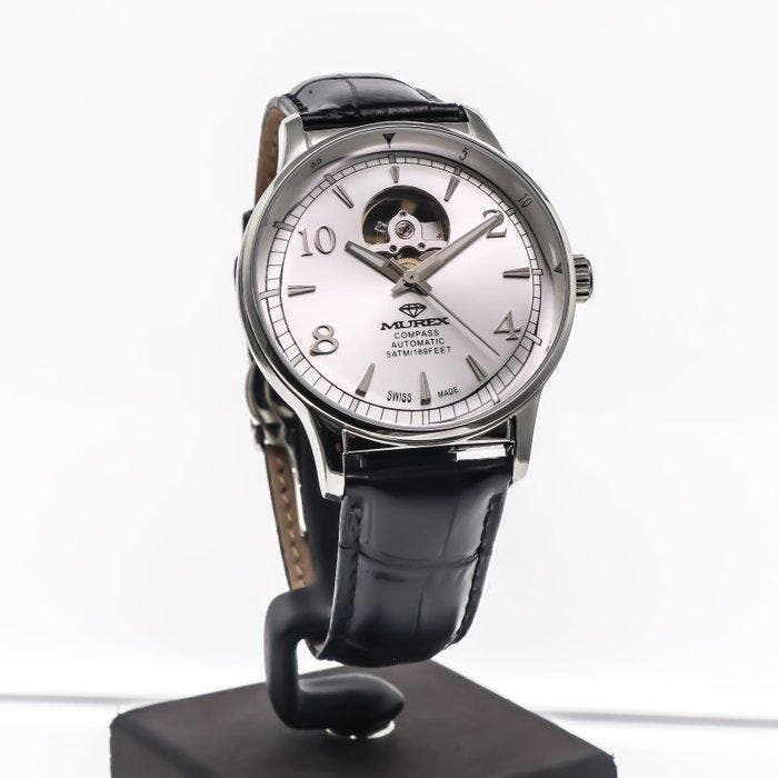 Murex - Compass Swiss Watch Open-Heart Automatic -, Handtassen en Accessoires, Horloges | Heren
