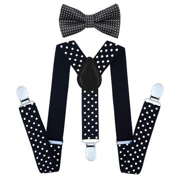 Fako Fashion - Kinder Bretels Met Vlinderstrik - Stippen -, Kinderen en Baby's, Kinderkleding | Overige, Verzenden, Nieuw