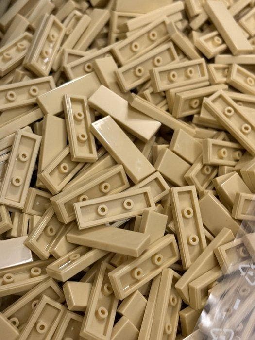 Lego Stenen - Lego 1x3 tile tan 200 stuks, Enfants & Bébés, Jouets | Duplo & Lego