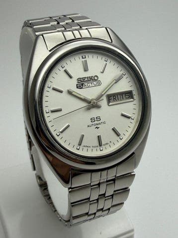 Seiko - Seiko 5 Automatic – 7009 Actus– White Dial – 1970s