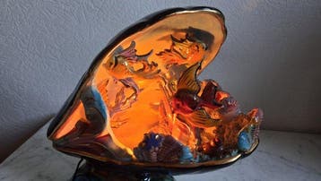 Vallauris - Lampe de table - Lampe Coquillage Vallauris -
