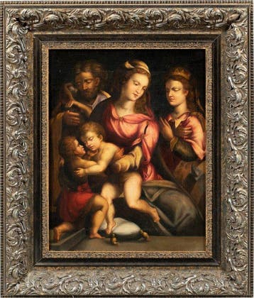 Follower of Giovanni del Brina (XIX-XX) - Holy Family with