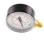 0..4 Bar Manometer Onderaansluiting Staal/Messing 63 mm, Verzenden, Nieuw
