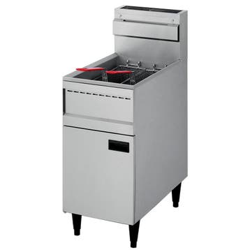 Friteuse | Gas | 23L | 100°C/200°C | 21kW | Aftapkraan |, Verzenden