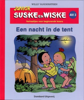 Junior Suske en Wiske Een nacht in de tent / Junior Suske en, Boeken, Verzenden, Zo goed als nieuw, Willy Vandersteen